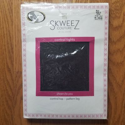 Skweez Couture Design Pattern Legs Control Top Tights In Black S Up To  5' 4